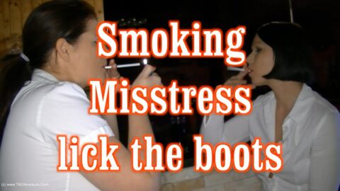 Smoking Mistresses - The Boot Slave - video