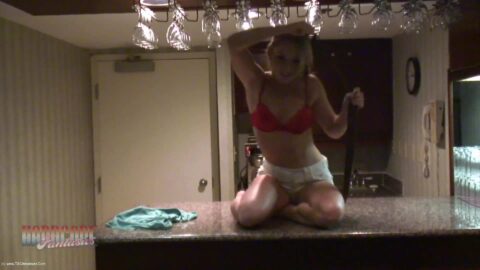 Naughty On The Kitchen Worktop - video