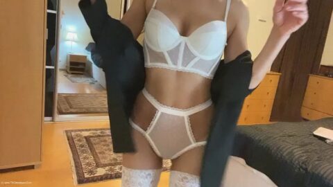 POV White Lingerie - video